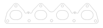 Picture of Cometic Honda All H22S 92-01 -030 inch MLS Exhaust Manifold Gasket 1-770 inch X 1-380 inch Port