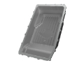 Picture of aFe 17-24 Ford F-150 10R60-10R80 Pro Series Rear Transmission Pan Black w- Machined Fins