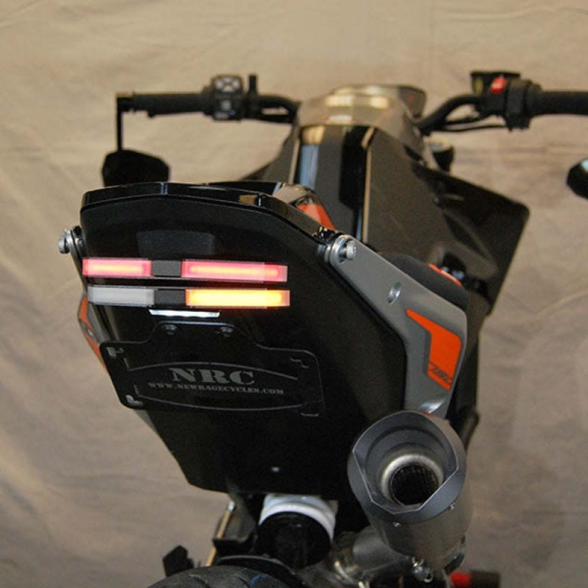 Picture of New Rage Cycles 18+ KTM 790 Duke Fender Eliminator Kit Tucked w-Load EQ