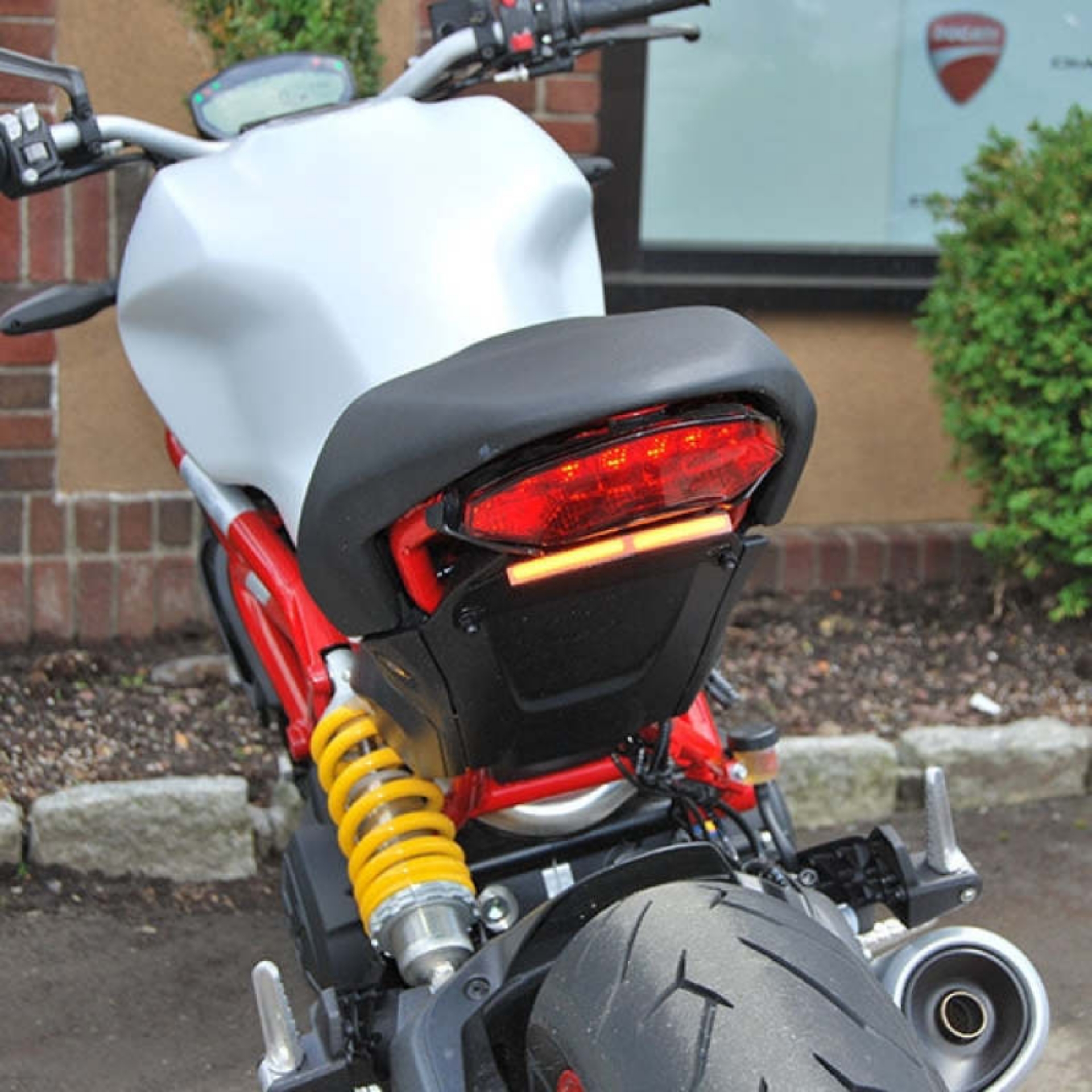 Picture of New Rage Cycles 18+ Ducati Monster 821 Fender Eliminator Kit w-Load EQ
