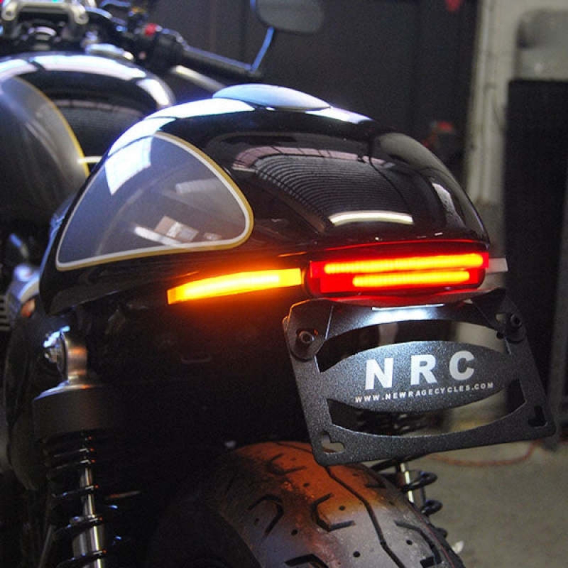 Picture of New Rage Cycles 17+ Triumph Street Cup Fender Eliminator Kit w-Load EQ