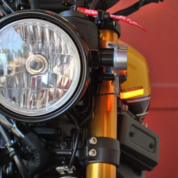 Picture of New Rage Cycles 16-21 Yamaha XSR 900 Front Turn Signals w-Load EQ