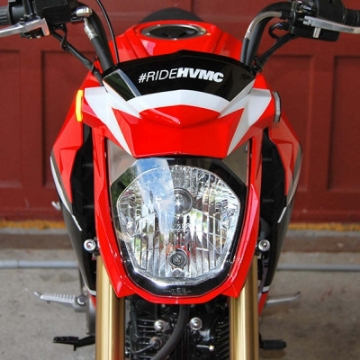 Picture of New Rage Cycles 16+ Kawasaki Z125 Front Turn Signals w-Load EQ