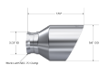 Picture of MBRP 15-23 Dodge Charger 5-7L-6-2L-6-4L T304 3in ID - 5in OD Out - 8in Length Angle Cut SS Tip