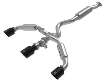 Picture of aFe 23-24 Toyota GR Corolla L3 1-6L t Gemini XV 3in to 2-1-2in Cat Back Exhaust w- Black Tips
