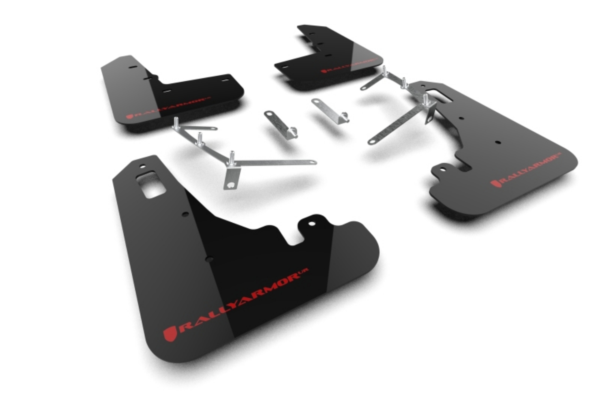Picture of Rally Armor 22-25 Subaru BRZ - Toyota GR86 Black UR Mud Flap w-Red Logo