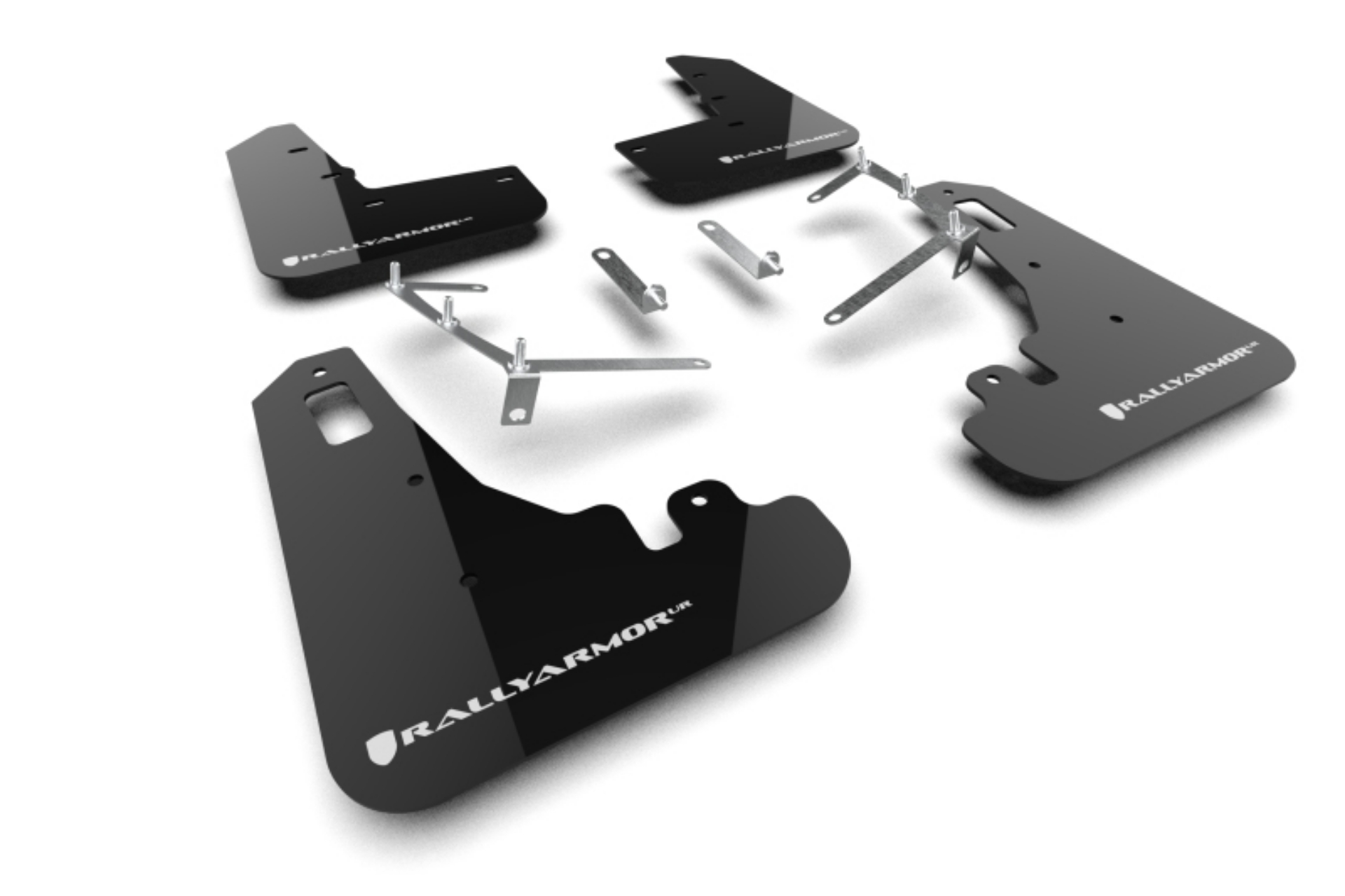 Picture of Rally Armor 22-25 Subaru BRZ - Toyota GR86 Black UR Mud Flap w-White Logo