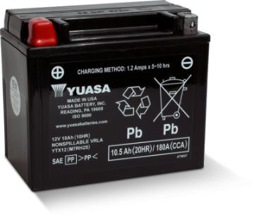 Picture of Yuasa YTX12 Maintenance Free AGM 12-Volt Battery