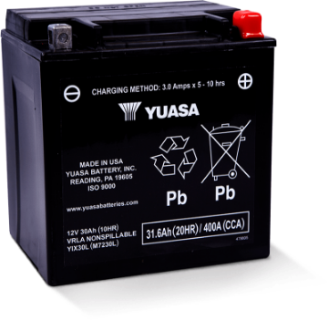 Picture of Yuasa YIX30L Maintenance Free AGM 12-Volt Battery
