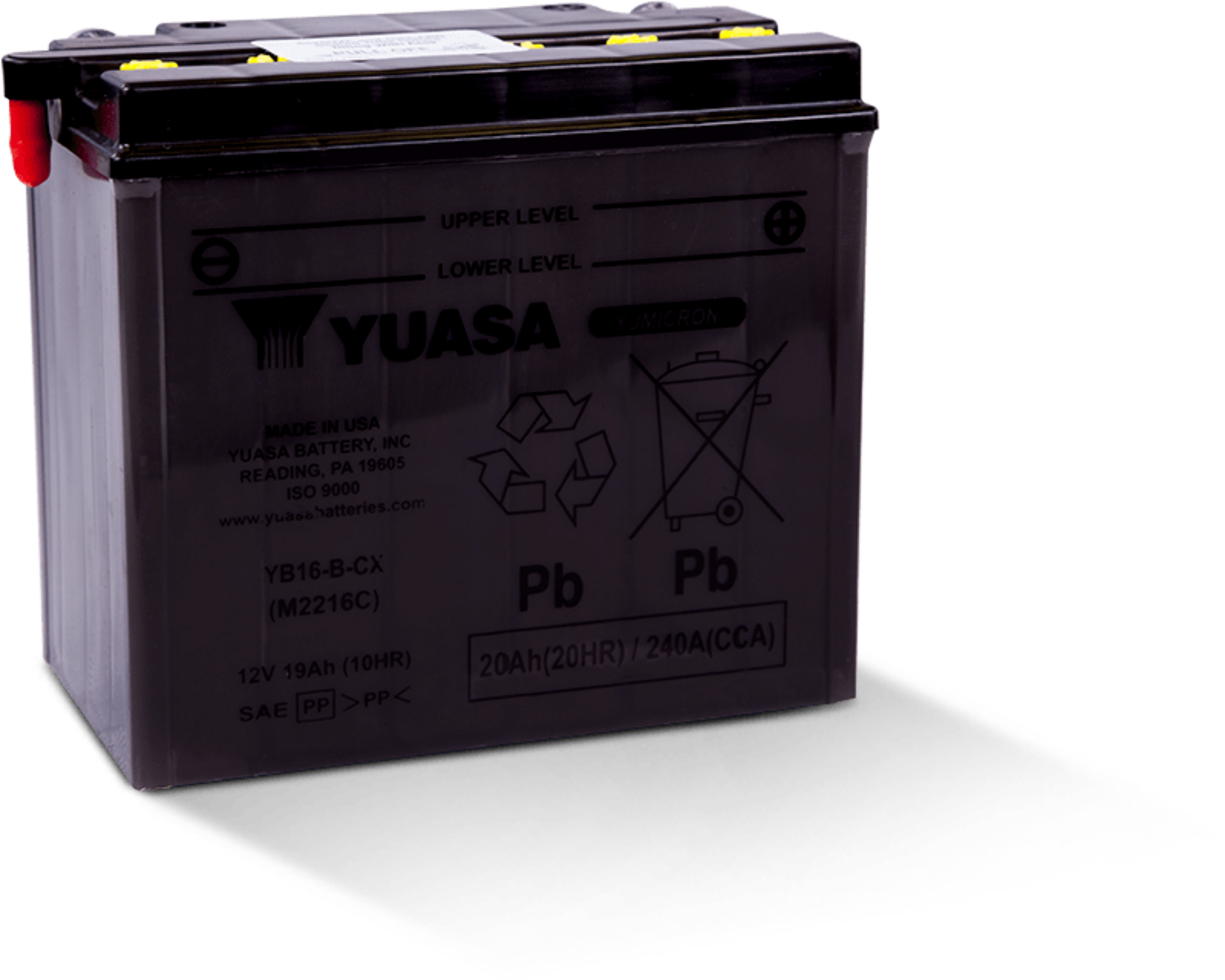 Picture of Yuasa YB16-B-CX Yumicron CX 12-Volt Battery
