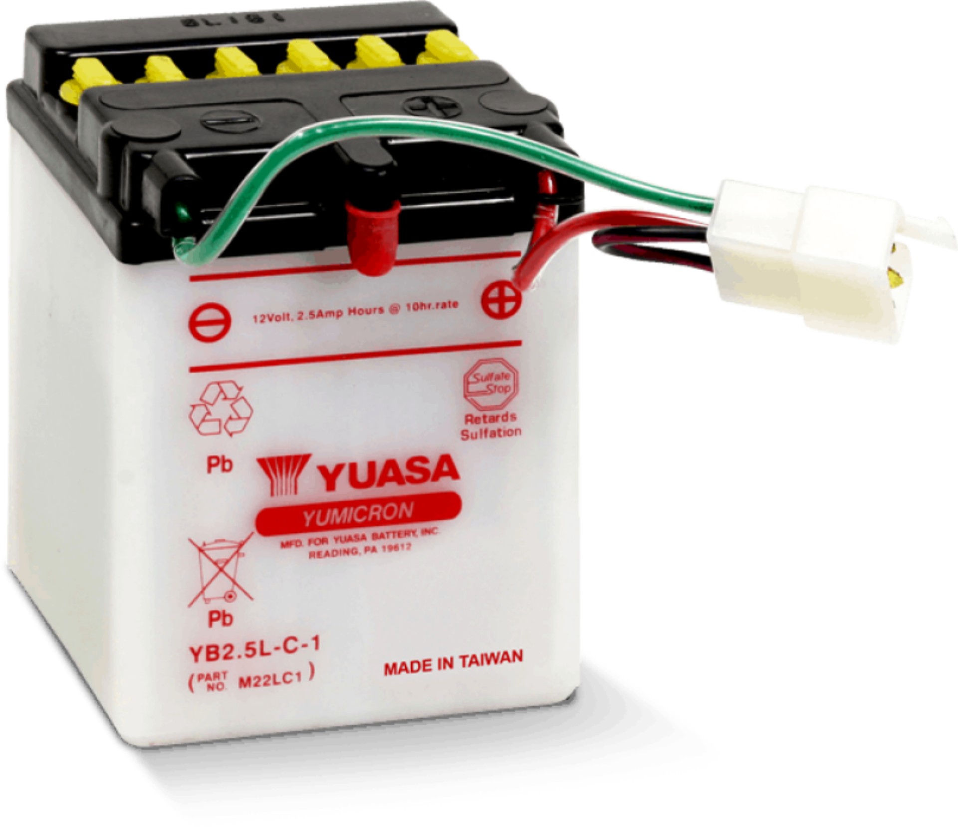 Picture of Yuasa YB2-5L-C-1 Yumicron 12-Volt Battery