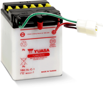 Picture of Yuasa YB2-5L-C-1 Yumicron 12-Volt Battery