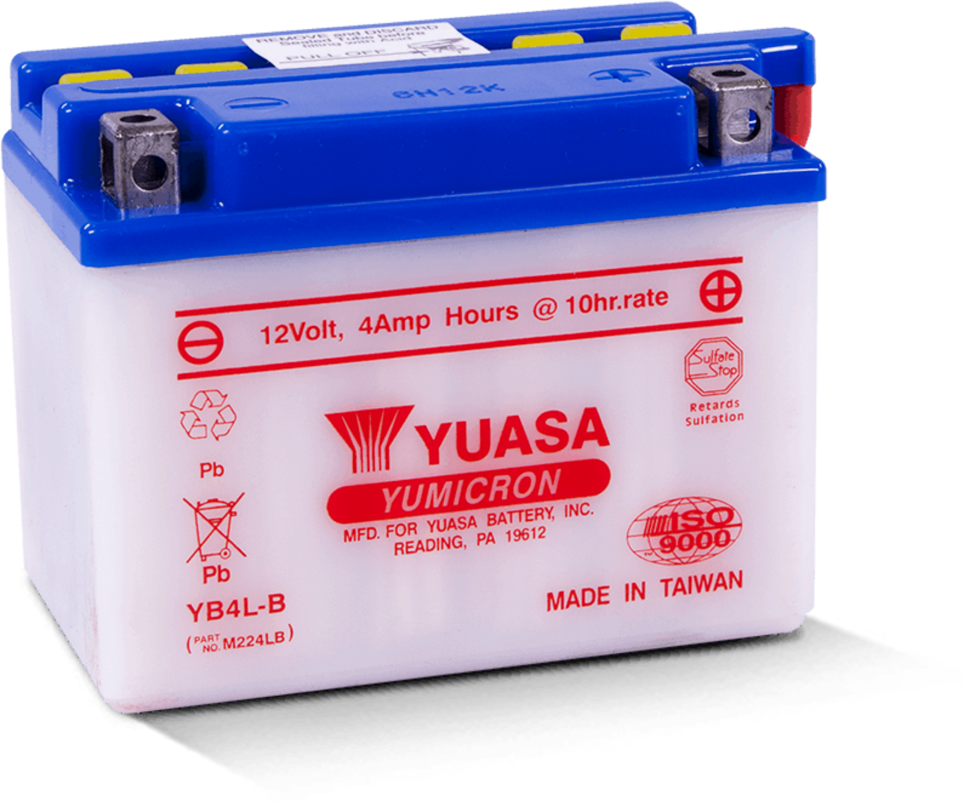 Picture of Yuasa YB4L-B Yumicron 12-Volt Battery