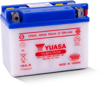 Picture of Yuasa YB4L-B Yumicron 12-Volt Battery