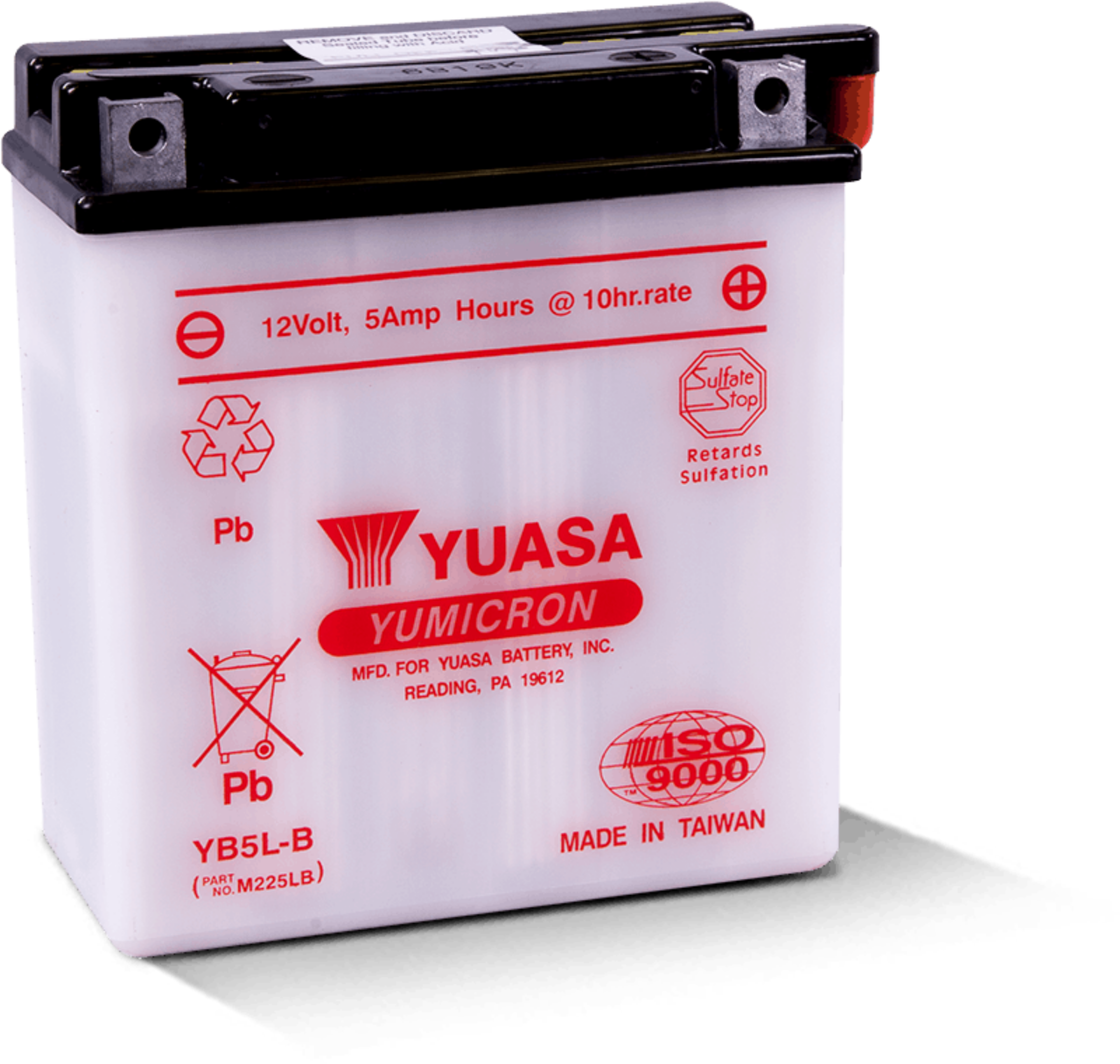 Picture of Yuasa YB5L-B Yumicron 12-Volt Battery