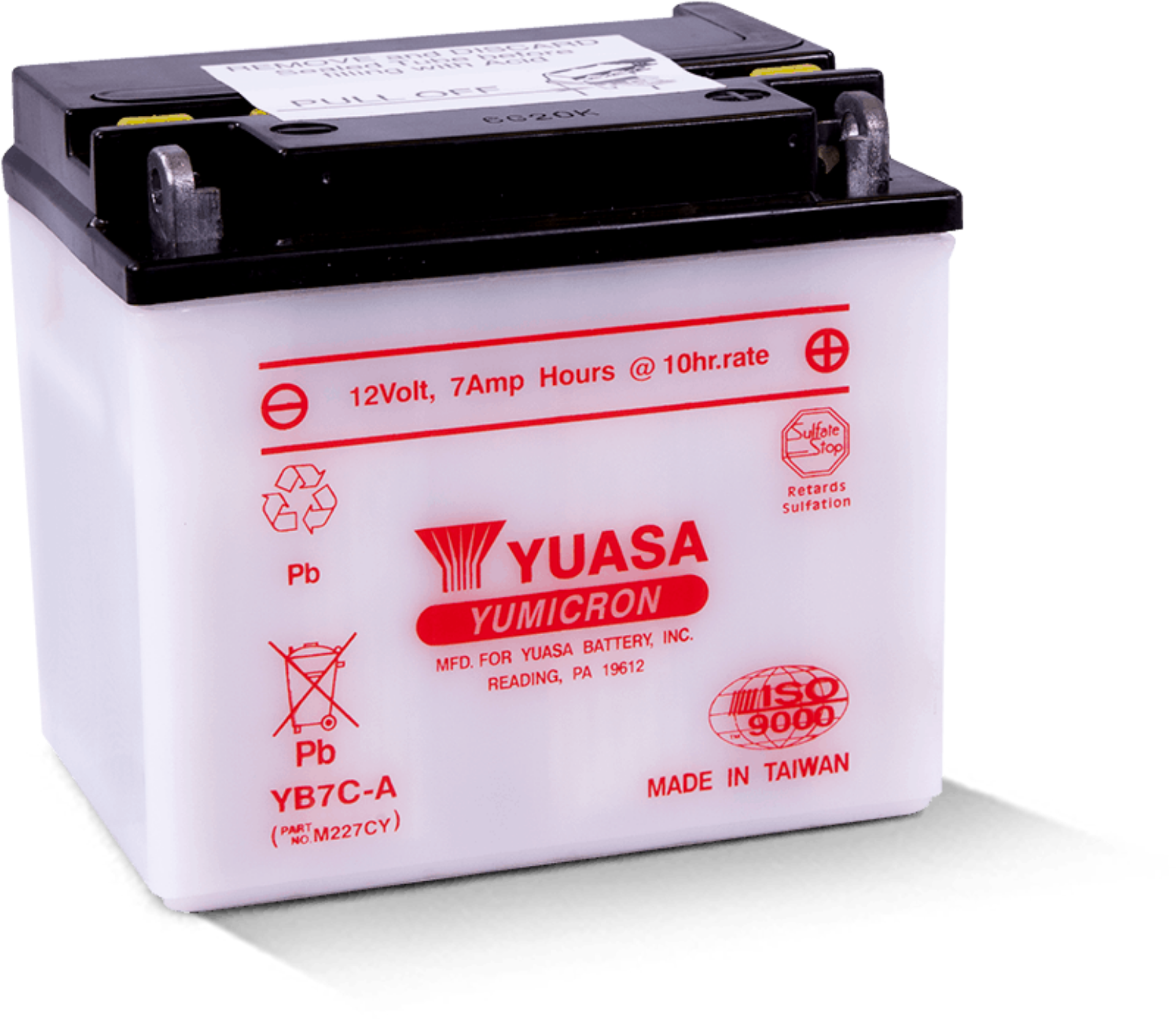 Picture of Yuasa YB7C-A Yumicron 12-Volt Battery
