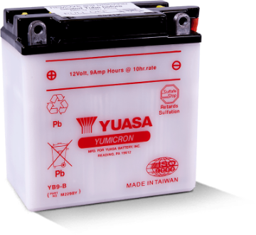 Picture of Yuasa YB9-B Yumicron 12-Volt Battery