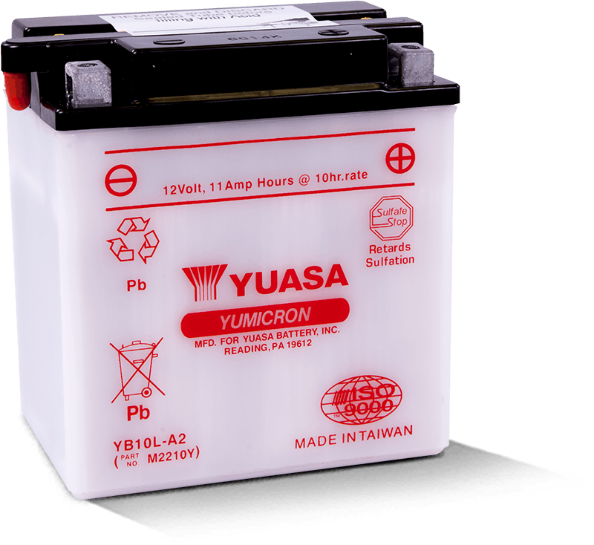 Picture of Yuasa YB10L-A2 Yumicron 12-Volt Battery