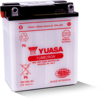 Picture of Yuasa YB12AL-A2 Yumicron 12-Volt Battery