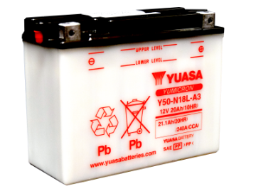 Picture of Yuasa Y50-N18L-A3 Yumicron 12-Volt Battery