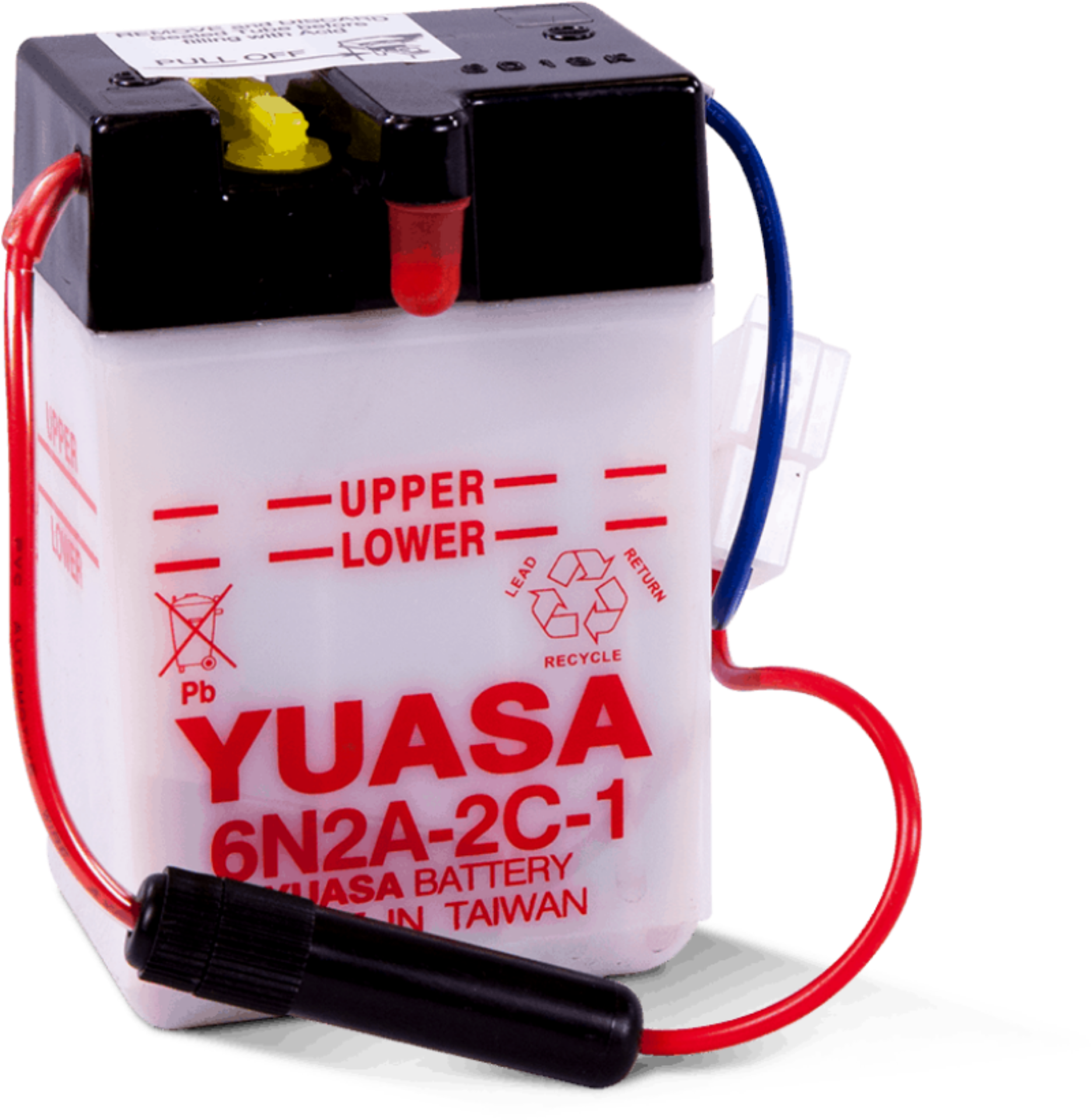 Picture of Yuasa 6N2A-2C-1 Conventional 6-Volt Battery