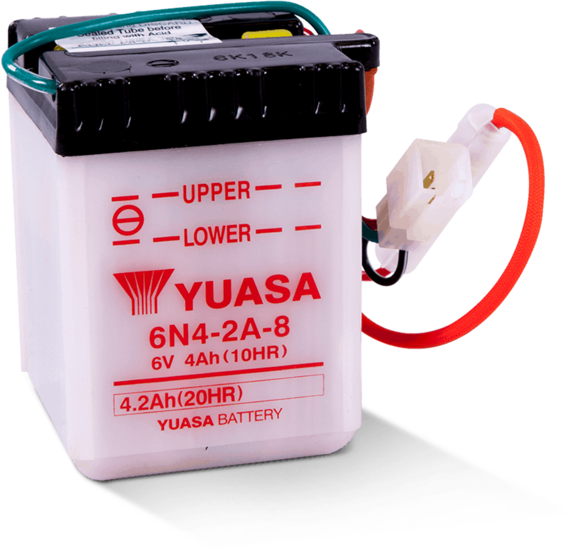 Picture of Yuasa 6N4-2A-8 Conventional 6-Volt Battery