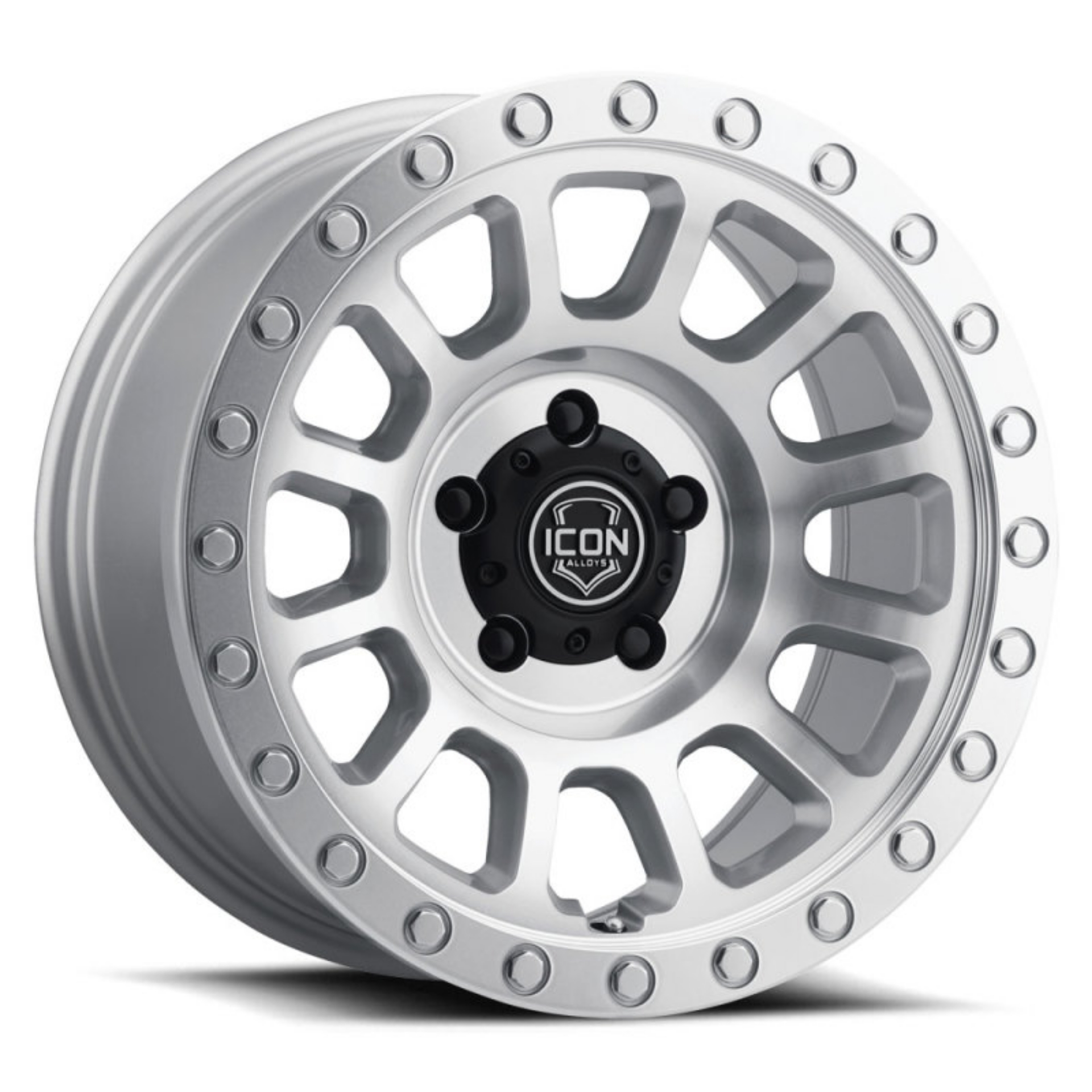 Picture of ICON Hulse 17 X 8-5 6 X 5-5 0mm Offset 4-75in BS Silver Machined