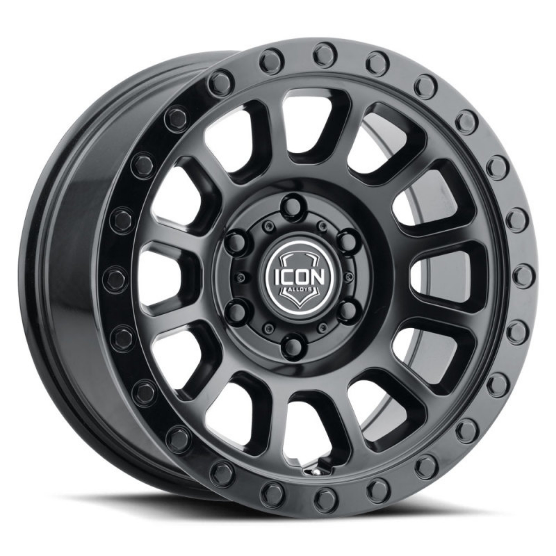 Picture of ICON Hulse 17 X 8-5 6 X 120 0mm Offset 4-75in BS Double Black