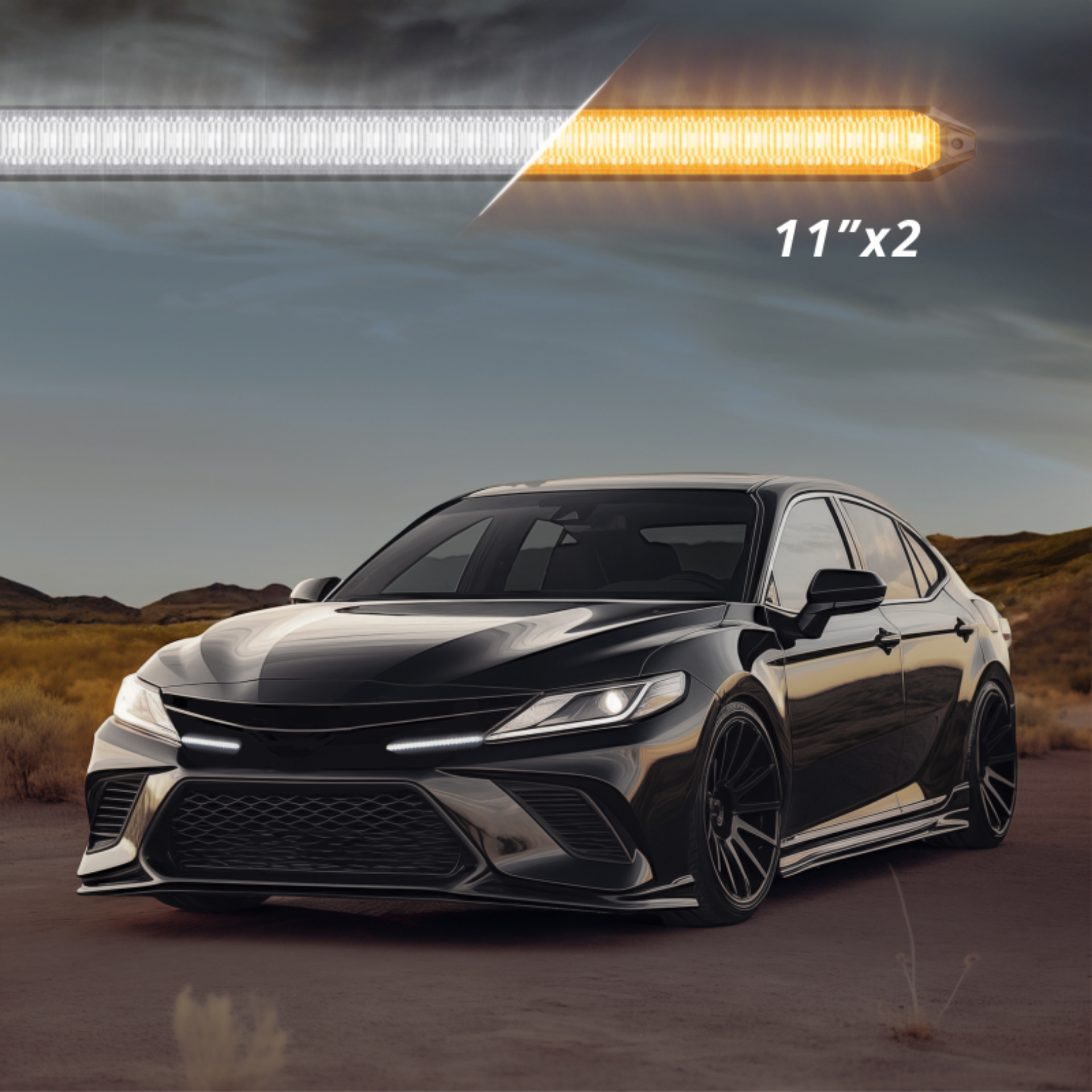 Picture of XK Glow 11In Switchback Grill Lights with Start-up Animation & Sequential Turn Signals