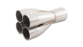 Picture of Vibrant 4-1 SS Merge Collector 2-375in Inlet ID 3-00in Merge OD 3-50in Outlet OD Single Unit