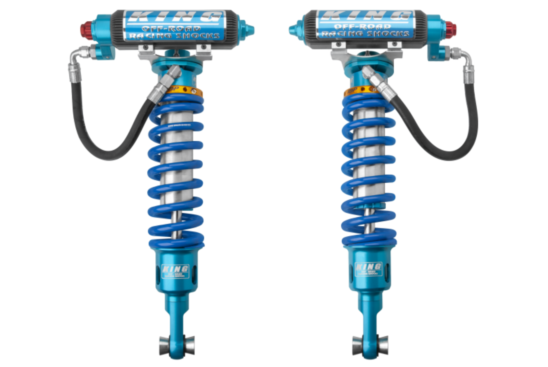 Picture of King Shocks 2021+ RAM 1500 TRX Front 3-0 Dia Remote Perf Fin Res Coilover w-Adj-Int Bypass Pair