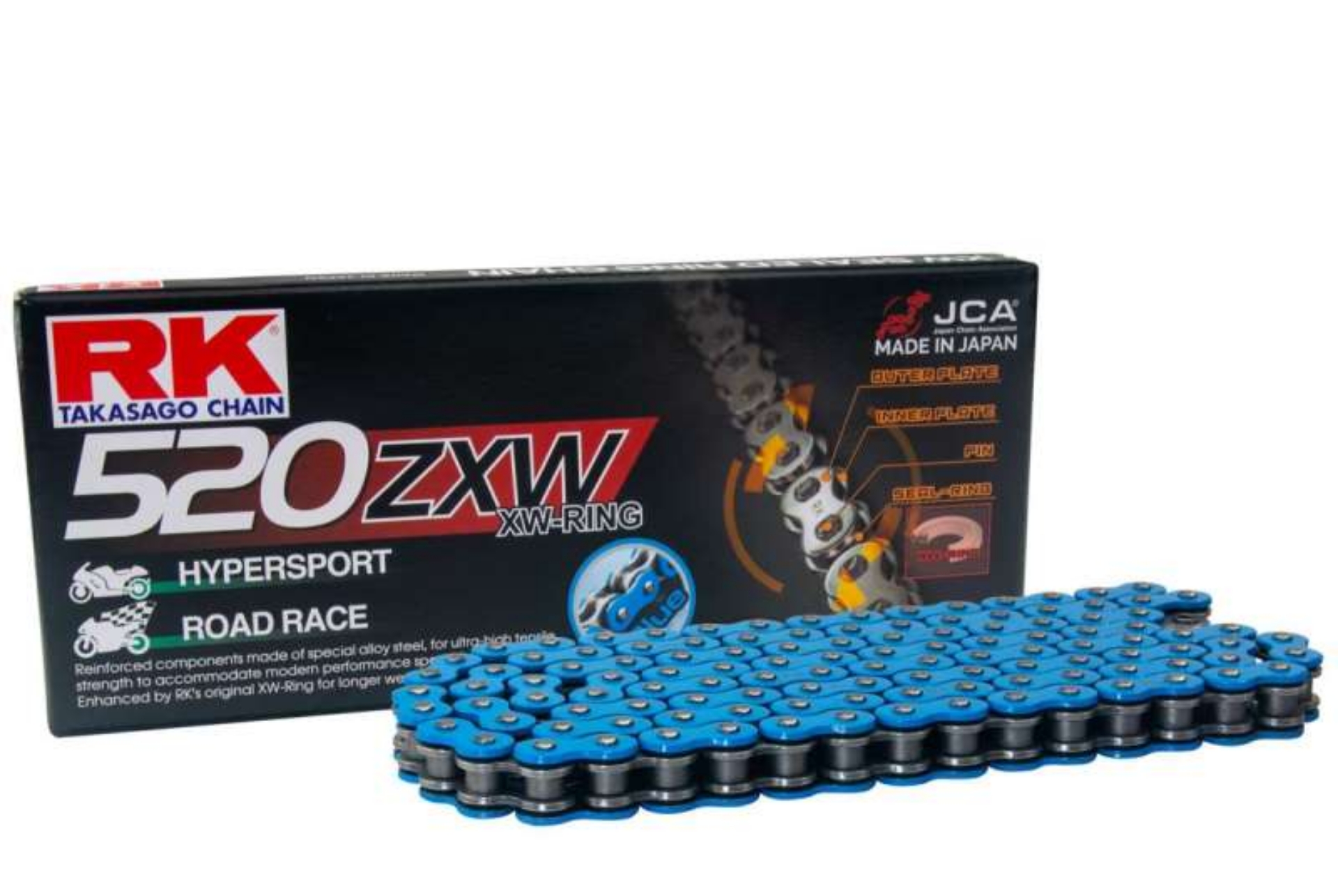 Picture of RK Chain BB520ZXW-100L XW-Ring - Blue