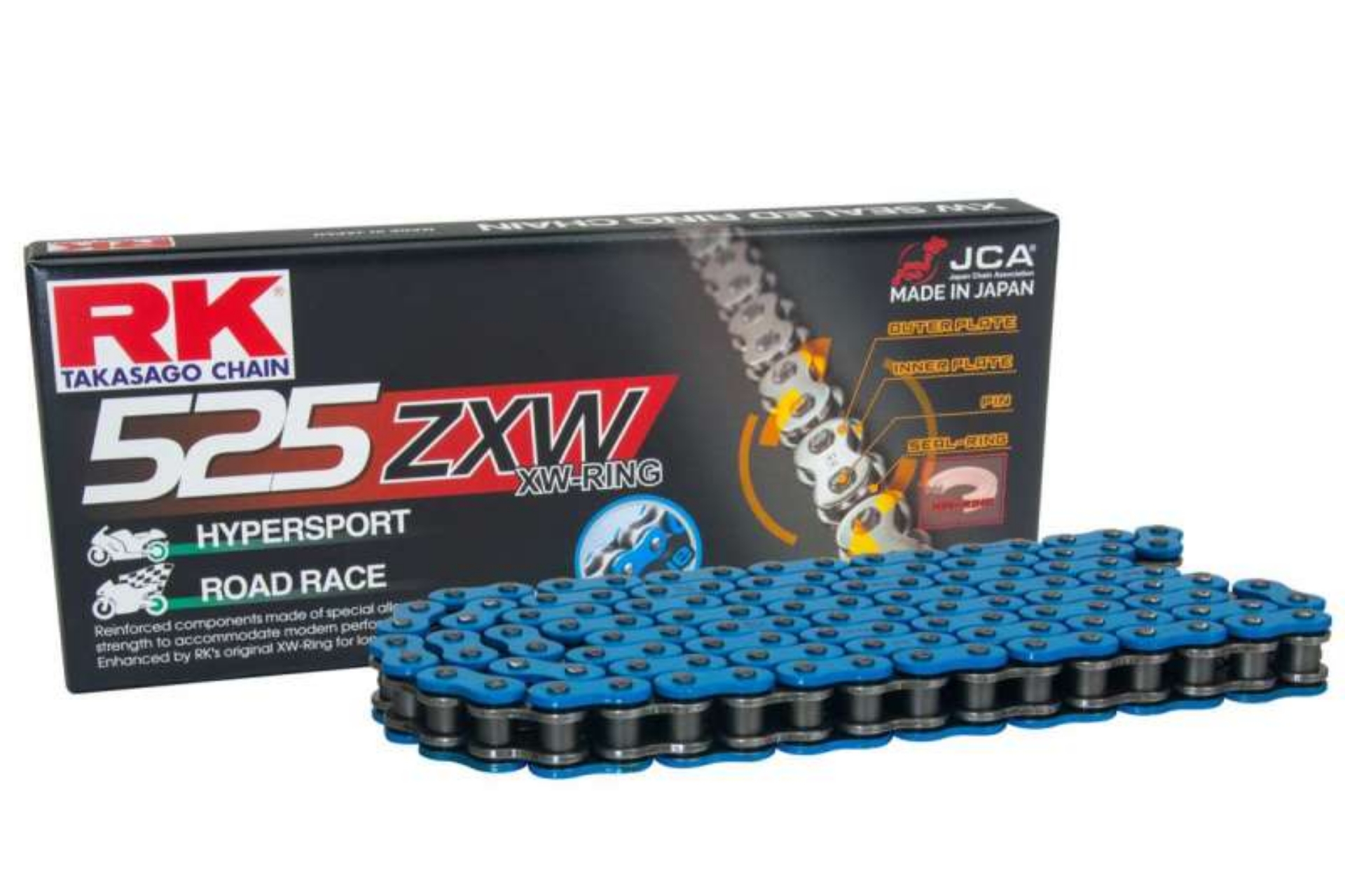 Picture of RK Chain BB525ZXW-170L XW-Ring - Blue