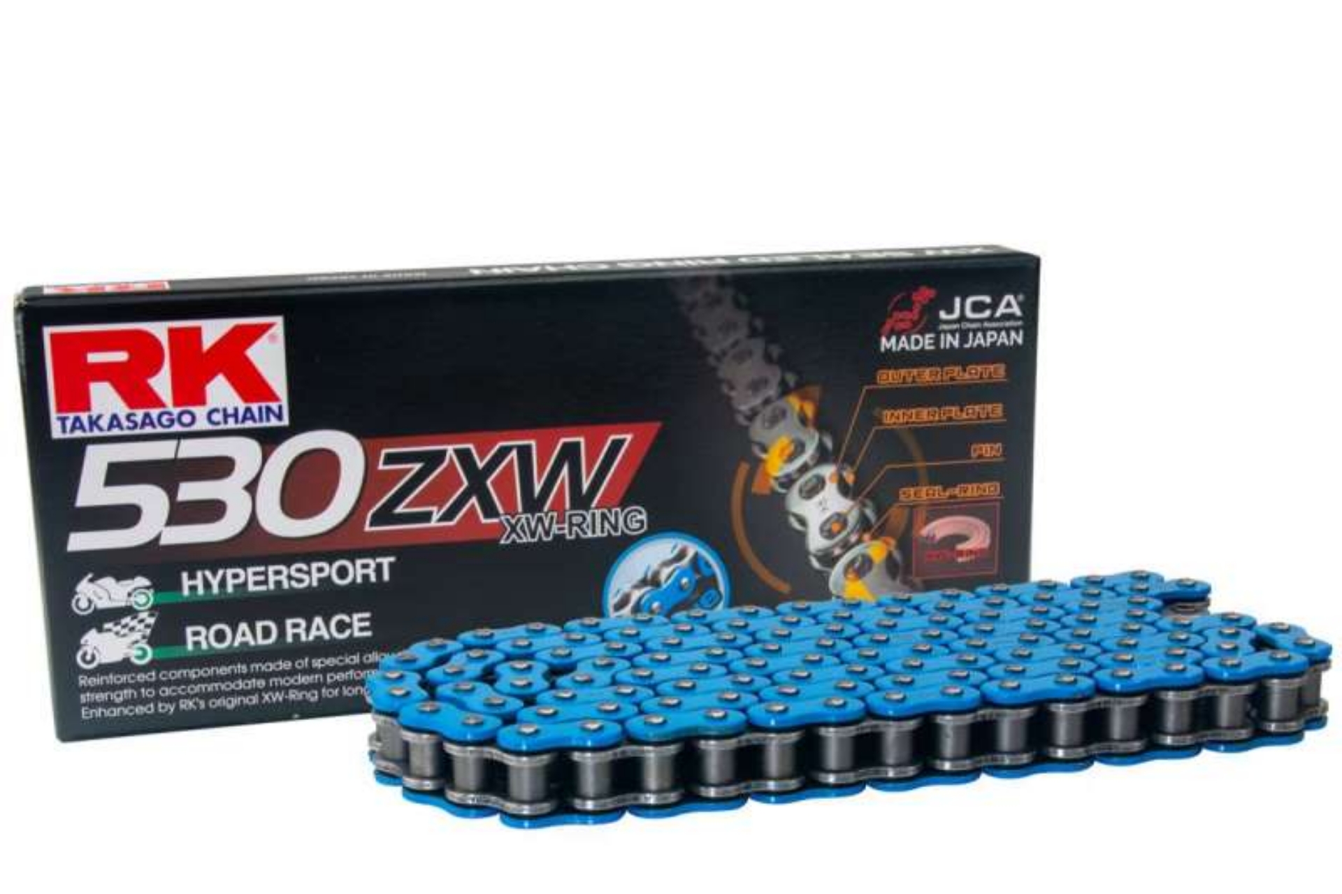 Picture of RK Chain RR530ZXW-150L XW-Ring - Blue