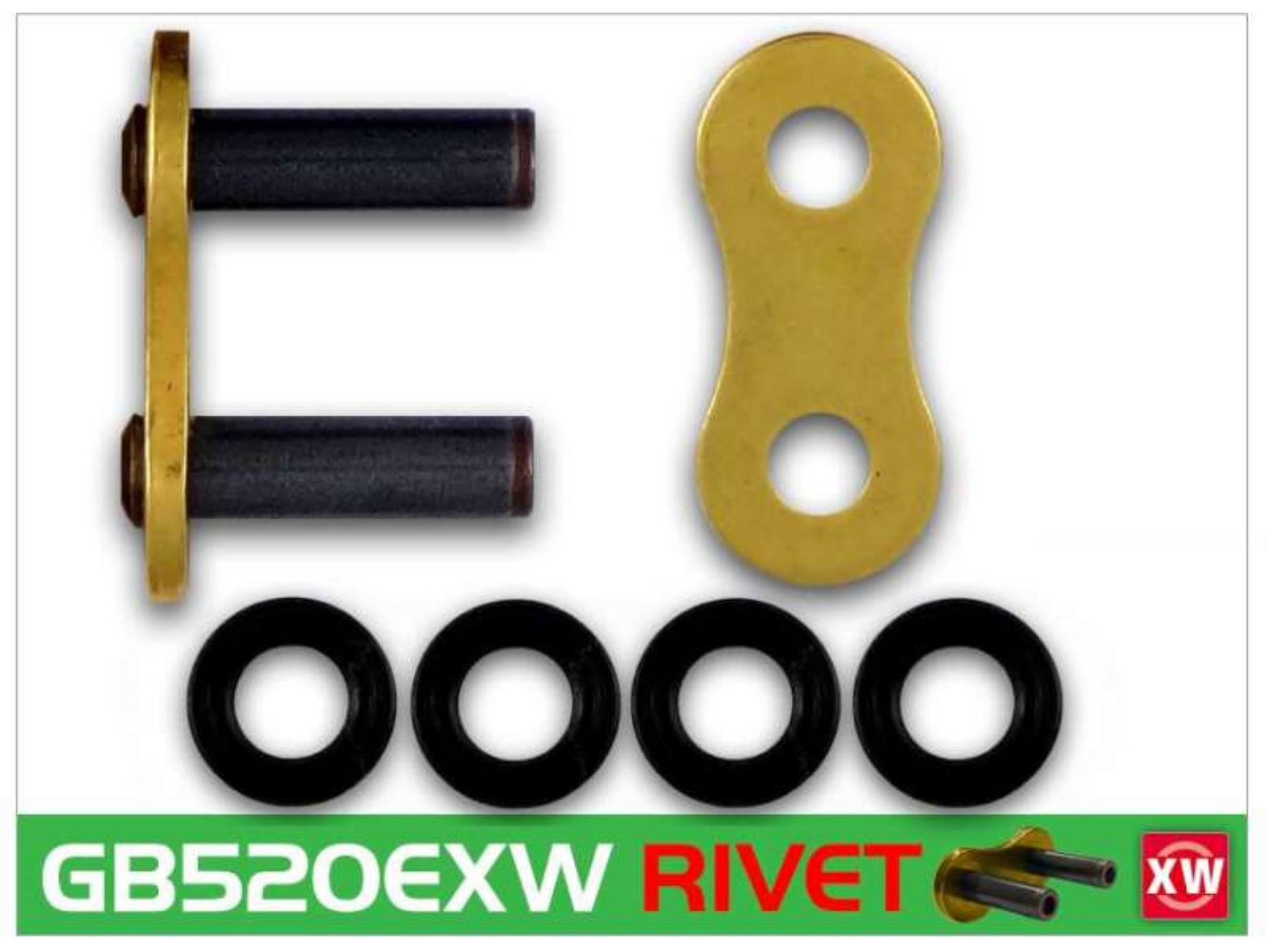 Picture of RK Chain GB520EXW-RIVET - Gold