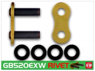 Picture of RK Chain GB520EXW-RIVET - Gold