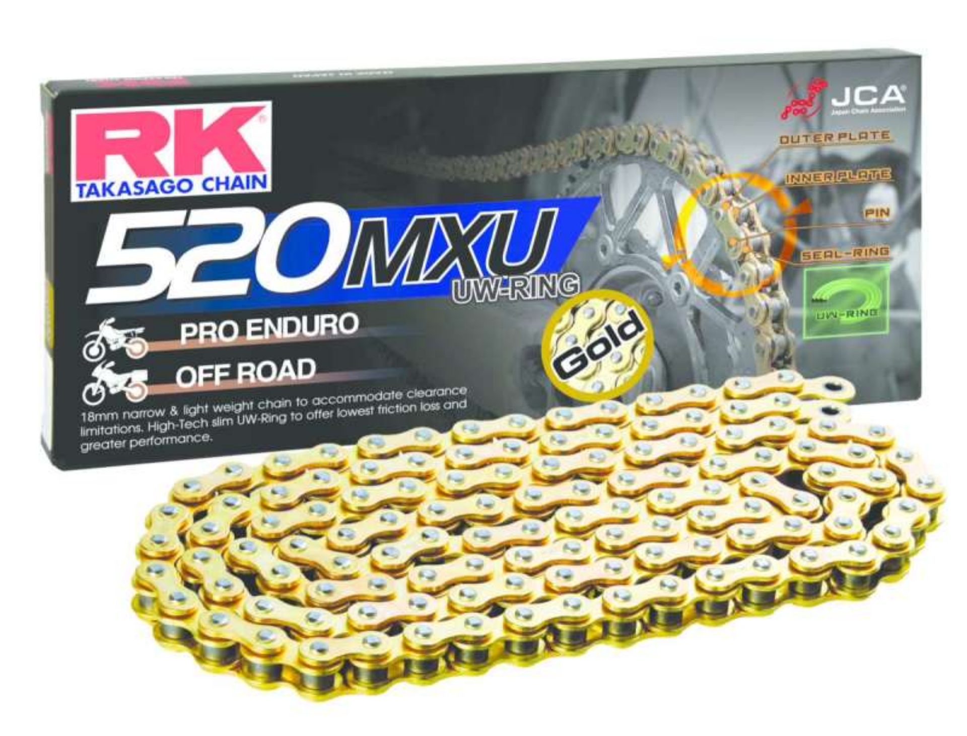 Picture of RK Chain GB520MXU-90L UW-Ring - Gold