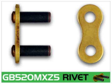 Picture of RK Chain GB520MXZ5-RIVET - Gold