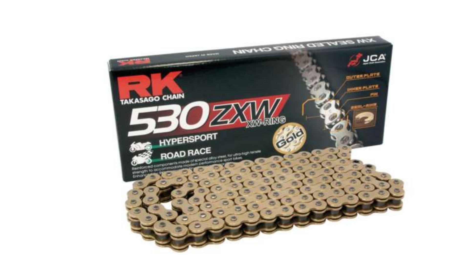 Picture of RK Chain GB530ZXW-100FT XW-Ring - Gold
