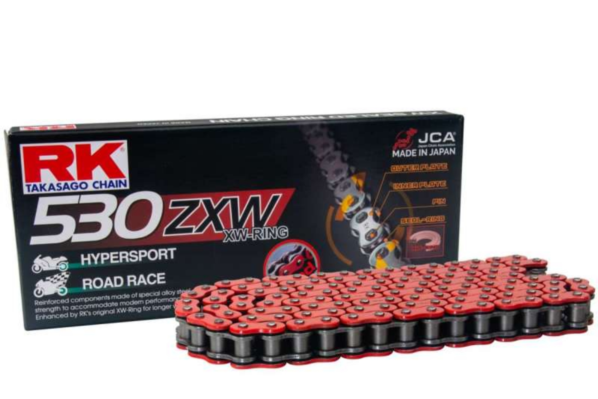 Picture of RK Chain RR530ZXW-170L XW-Ring - Red