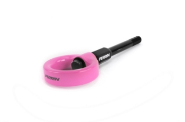Picture of PERRIN 02-07 Subaru WRX-STI Tow Hook Kit Front - Hyper Pink
