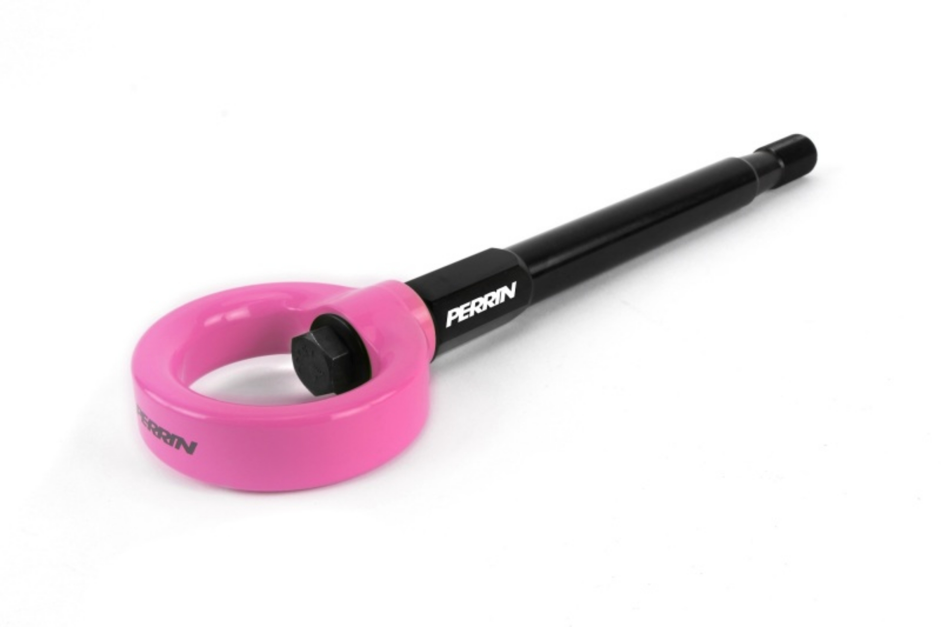 Picture of PERRIN 08-14 Subaru WRX & STI - 08-11 Impreza - 05-09 Legacy Tow Hook Kit Front - Hyper Pink