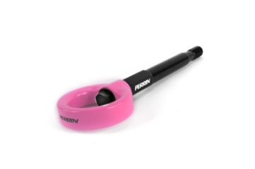 Picture of PERRIN 22-25 Subaru WRX - 18-23 Crosstrek - 17-23 Impreza Forester Tow Hook Kit Front - Hyper Pink