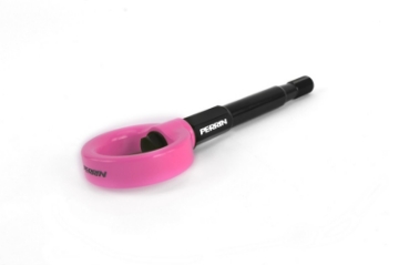 Picture of PERRIN 14-19 Subaru Forester-Ascent Tow Hook Kit Rear - Hyper Pink