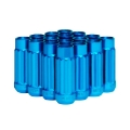 Picture of BLOX Racing Tuner 12P17 Steel Lug Nuts - Blue 12x1-25 Set of 16 12-Sided 17mm