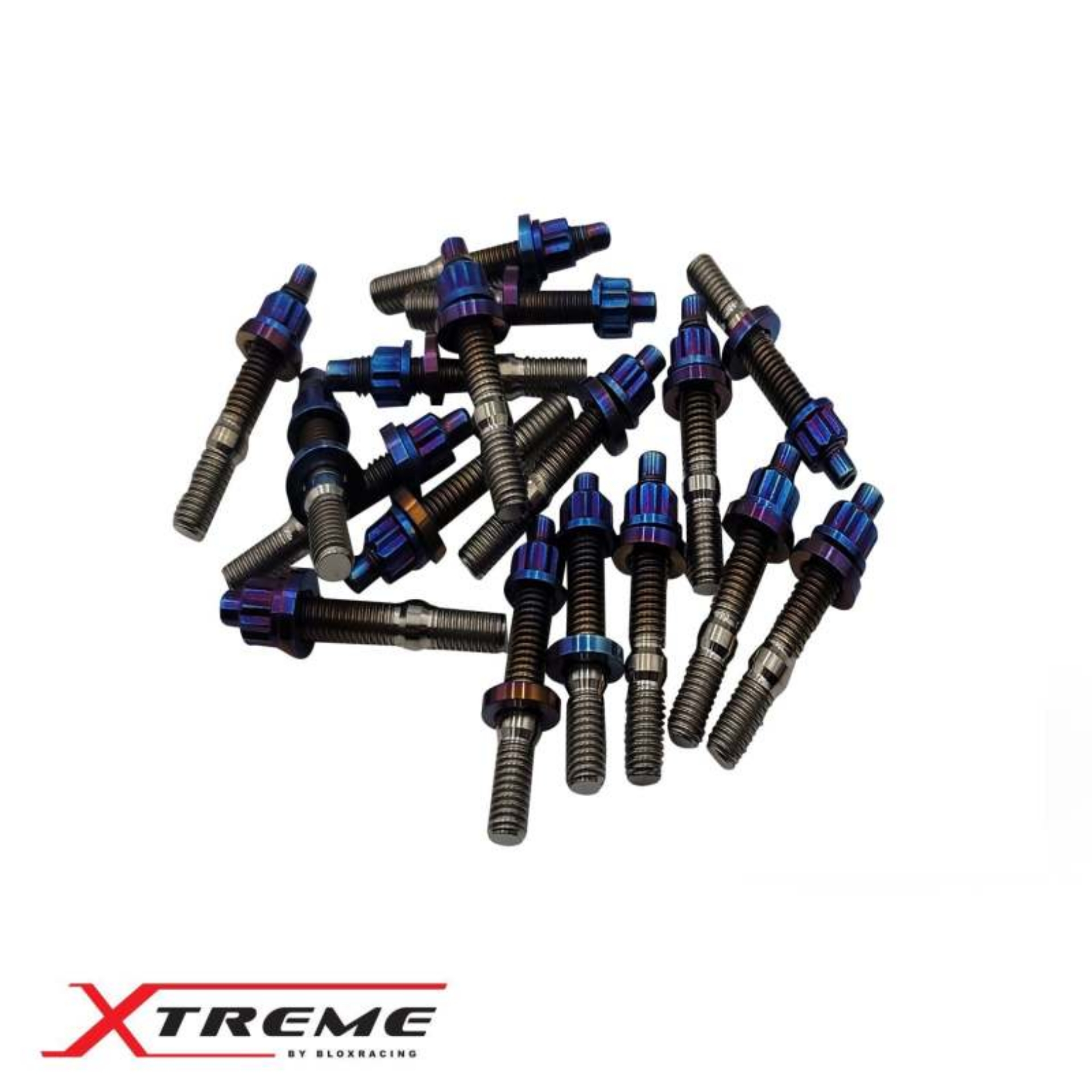 Picture of BLOX Racing Xtreme Line Titanium M8x1-25x45mm 9-Piece Set Burnt