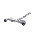 Picture of MBRP 13-16 Subaru BRZ 2-0L- 2-4L 3in Dual Split Rear Cat Back w-Burnt End Tips- T304