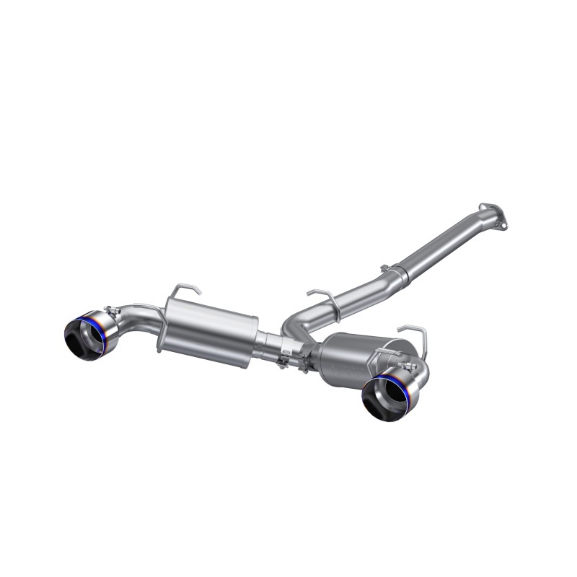 Picture of MBRP 13-16 Subaru BRZ 2-0L- 2-4L 3in Dual Split Rear Cat Back w-Burnt End Tips- T304