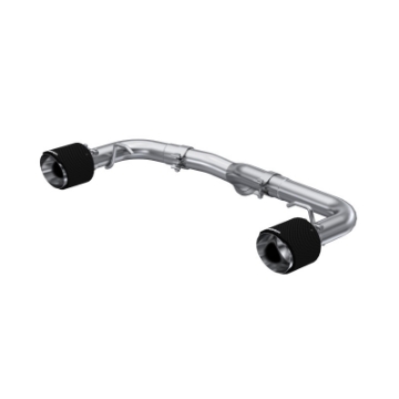 Picture of MBRP 2022 Subaru BRZ 2-4L-Toyota GR86 2-4L 2-5in Dual Split Rear Exit w-5in OD CF Tips - T304