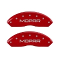Picture of MGP Set of 4 Caliper Covers, Engraved Front and Rear: Red Powder Coat Finish, Silver Characters
